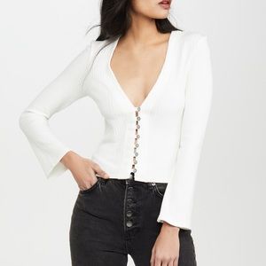 Reformation Gellar Top size small in ivory